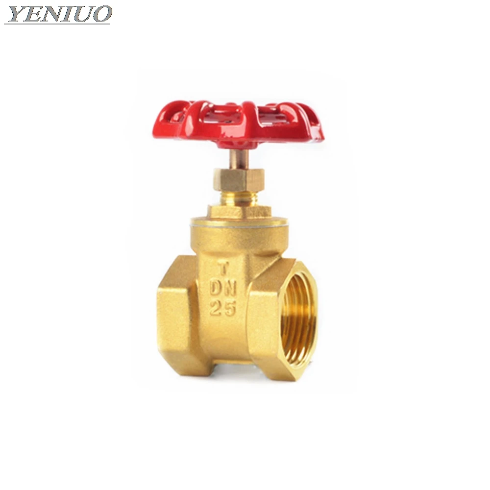 Copper gate valves DN15 DN20 DN25 DN32 BSP Female thread water valve switch valve Internal thread brass Gate valves