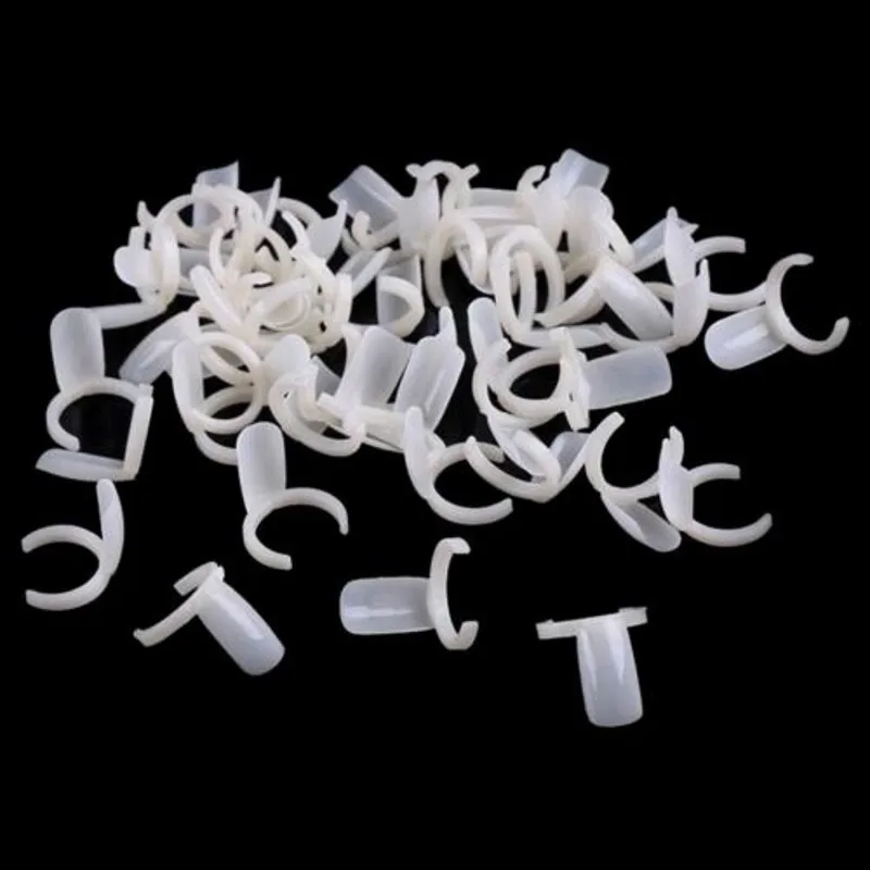 50Pcs punte per unghie acriliche complete smalto UV Gel Display a colori Nail Art Ring Style Manicure strumenti Nail Display Nail Art Tips Set TD12