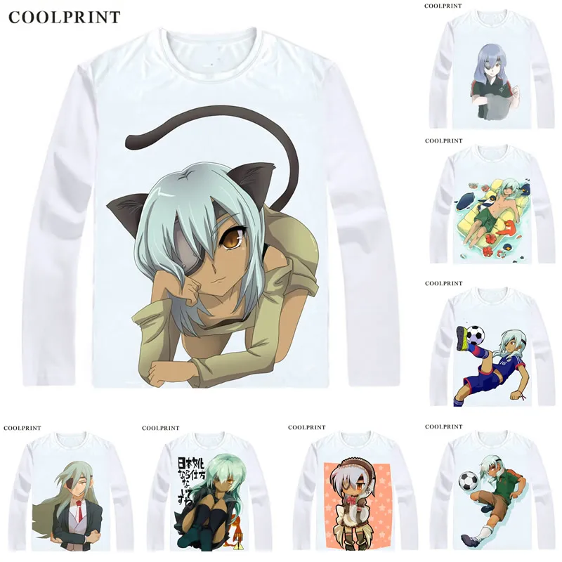 Coolprint Sakuma Jirou T Shirt Inazuma Eleven Ares no Tenbin Japan Men T-shirt Casual Vintage TShirt Printed Long Sleeve Shirts