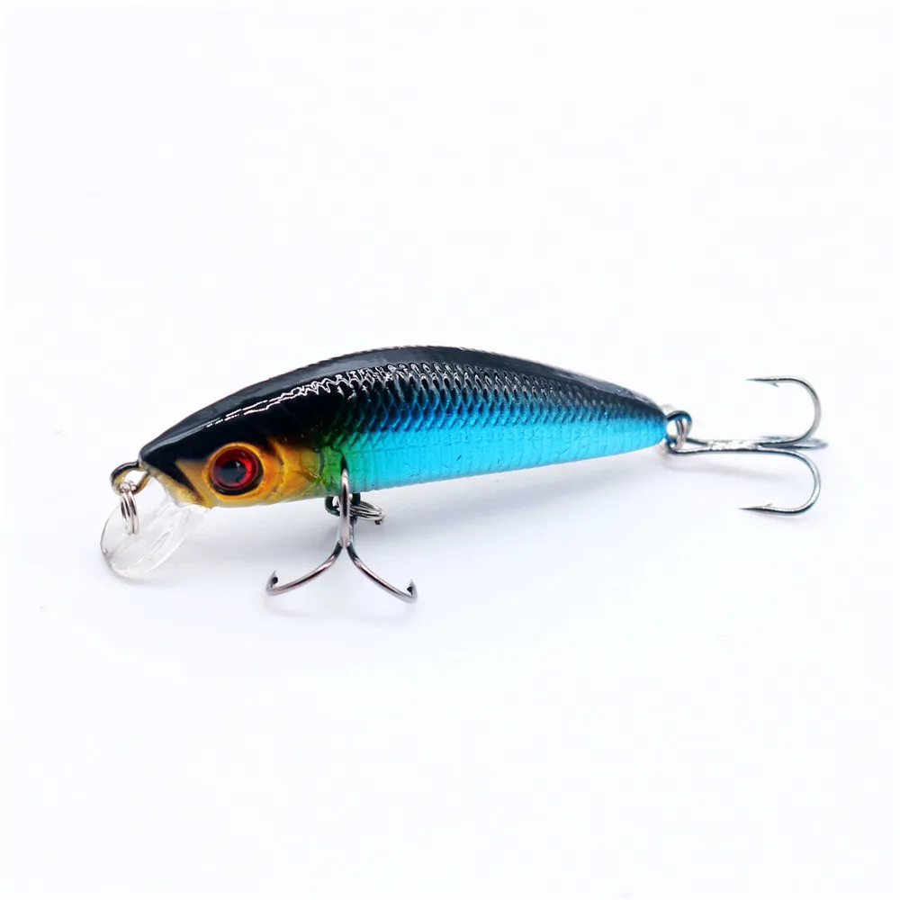1pcs Classic Minnow Fishing Lure 7cm 8g 3D Eyes Hard Bait Fake Fish Crankbait Wobblers Artificial Swimbait Peche Fishing Tackle
