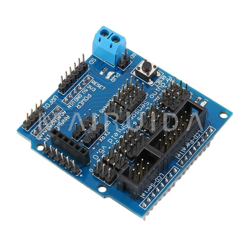 New arrival 1pcs Sensor Shield Digital Analog Module Servo Motor for UNO R3 MEGA V5