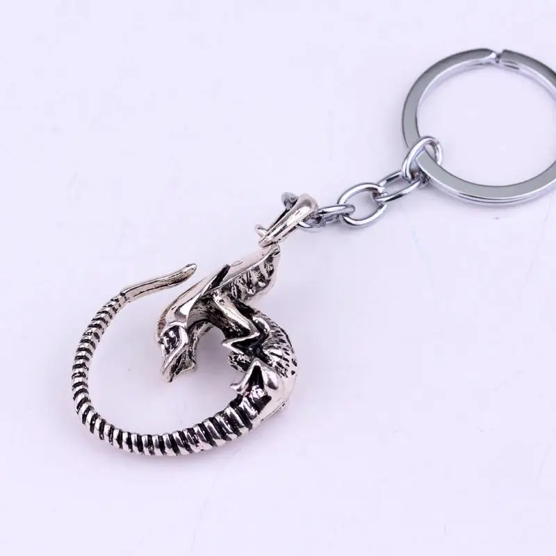 dongsheng Movie Alien Vintage AVP Ornaments Alien Predator Keychains Classic accessories for Women men Jewelry Metal Keyrings-50