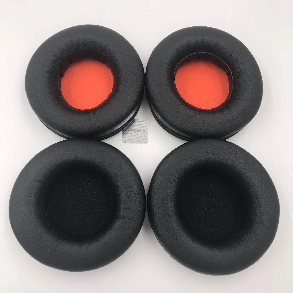 Almofadas para fone de ouvido, 1 par de almofadas para substituição de fone de ouvido, couro artificial macio, para razor kraken pro 7.1