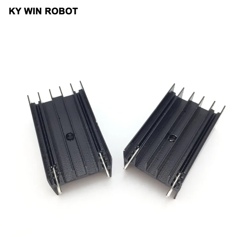 2 pcs Aluminium TO-220 Heatsink TO 220 Heat Sink Transistor Radiator TO220 Cooler Cooling 23*16*40MM With 2 Pins