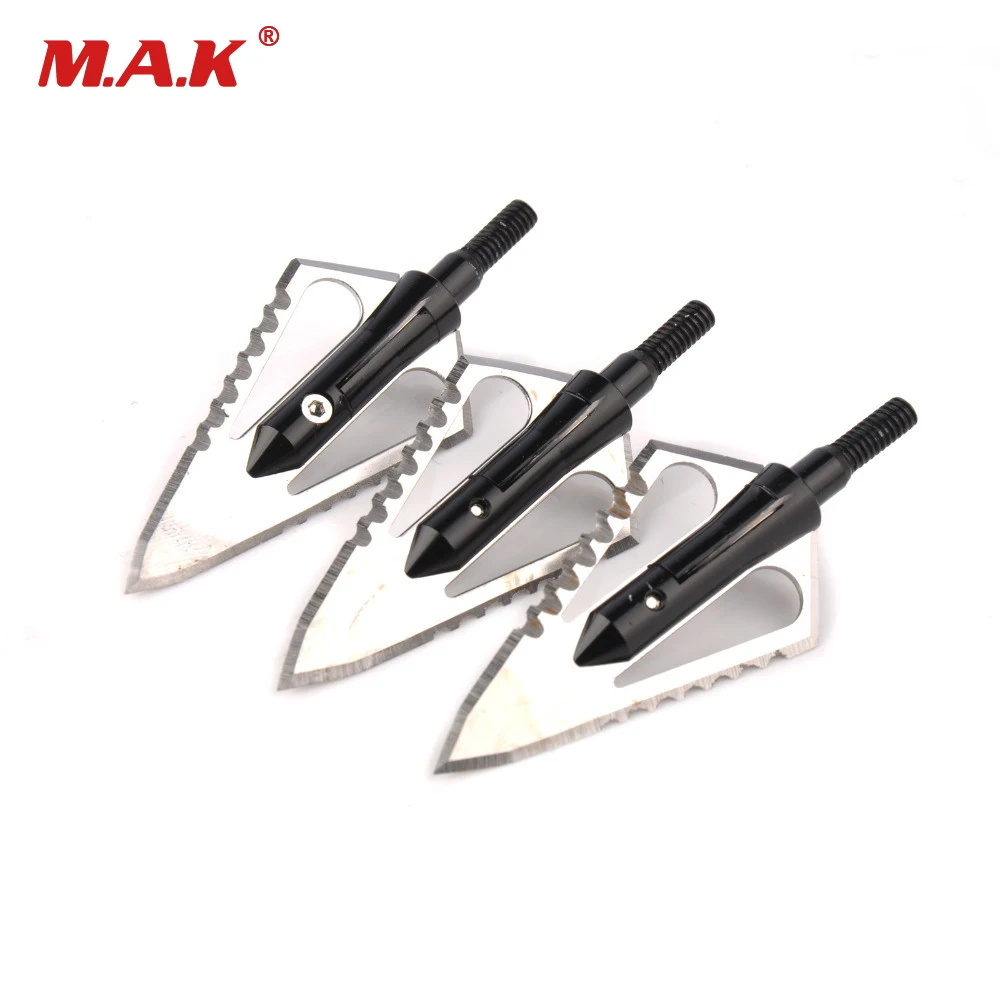 100 Grain Arrow Head Fixed 4-blade Sharp Aluminum Arrow Tip DIY Bow and Arrow for Archery Hunting Shooting