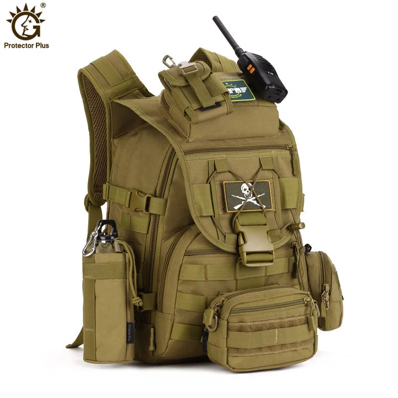 Sacs à dos de grande capacité pour hommes, sacs d\'assaut, sac de voyage Molle étanche, haute qualité, 40L, 900D