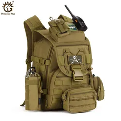 Mochilas tácticas de gran capacidad para hombres, bolsas de asalto 900D, bolsa de viaje Molle impermeable, alta calidad, 40L