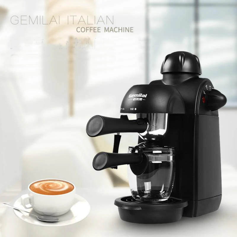 Máy pha cà phê espresso Nhỏ bán tự động gia đình Áp suất Bơm loại Hơi Nước Sữa Bong Bóng Thương Mại