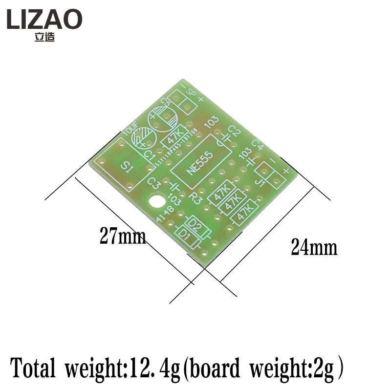 NE555 Campanello Suite di Produzione Elettronica Campanello Suite di Kit FAI DA TE Ding dong campanello PCB saldatura di laboratorio