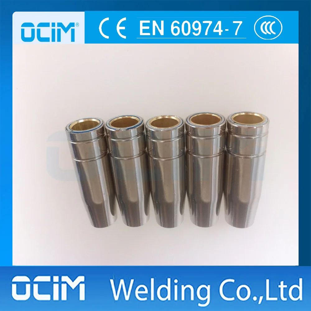 MB15AK 12MM 원추형 노즐 용접 액세서리 실드 컵, 5 개