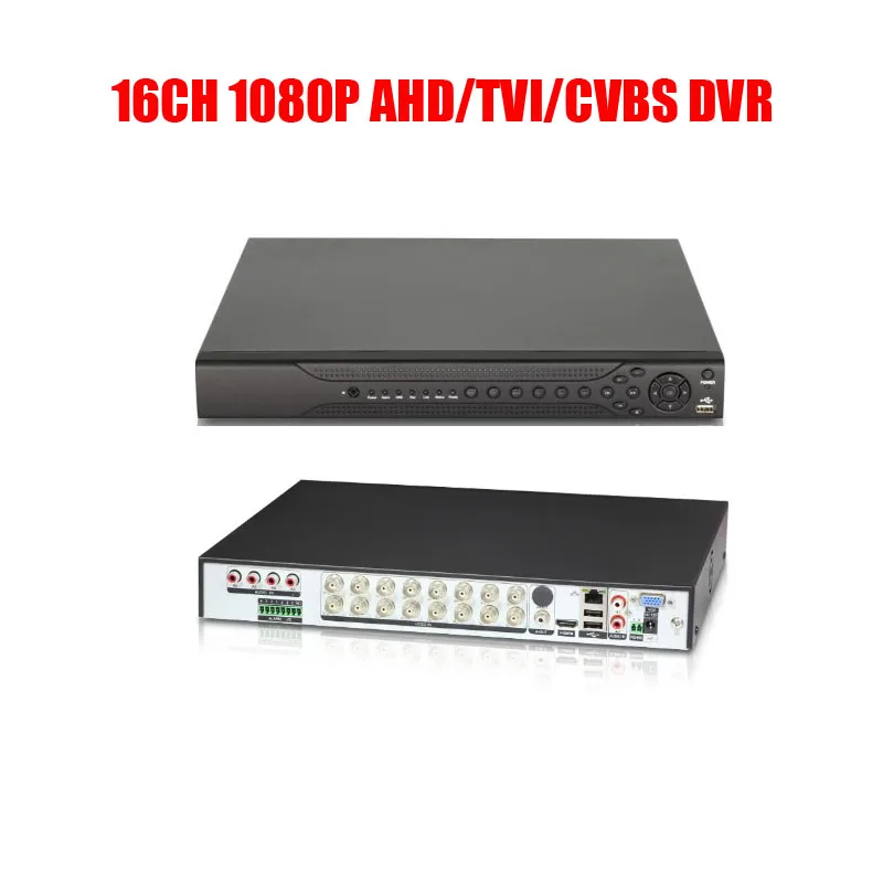 Free Shipping 16CH 1080P AHD TVI CVBS HVR SDVR NVR Max Support 2x 6T HDD H.264 Standalone CCTV DVR Digital Video Recorder