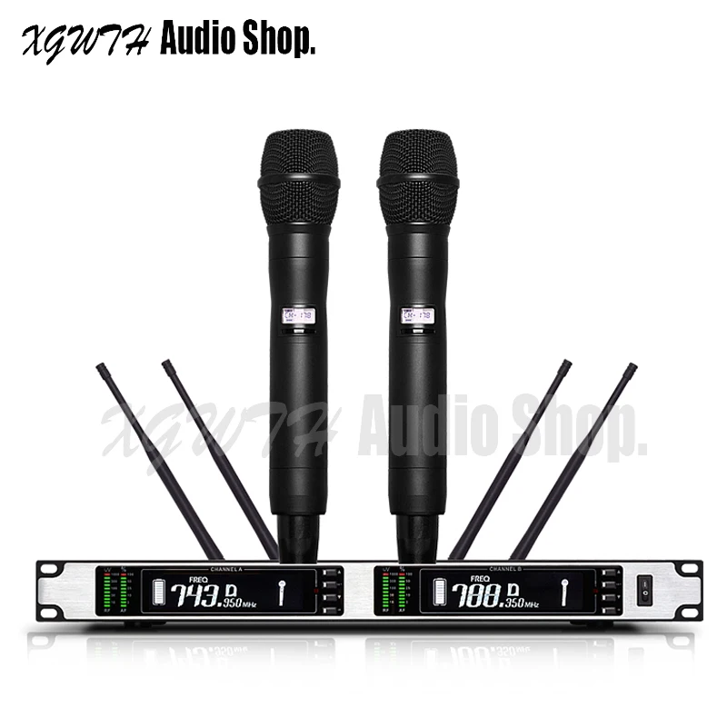 

True Diversity UHF Digital Wireless Microphone System Karaoke Dynamic Super Cardioid Mic UR24D Vocal Karaoke Stage Performance