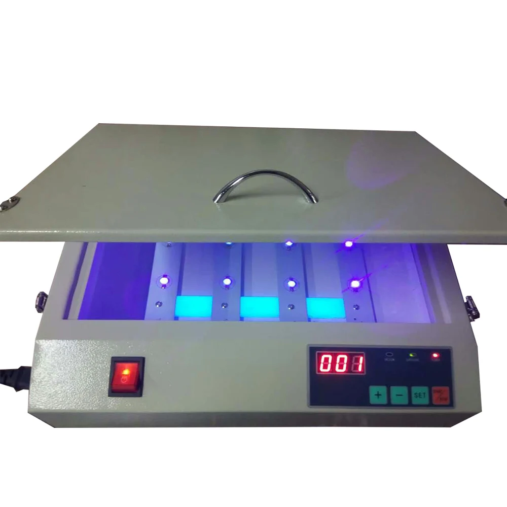 Pequena Máquina de Impressão de Tela de Exposição de Solidificação Ultravioleta uv