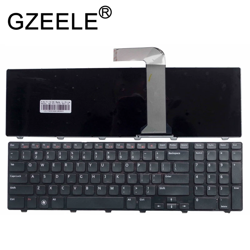 GZEELE Keyboard for Dell US Black Keyboard 454RX 0454RX V119725AS1 AEGM7U00120 9Z.N5ZSQ.001 9Z.N5ZBQ.001 NSK-DZ0SQ