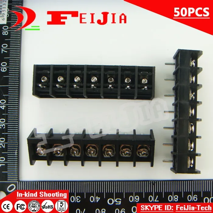 

50PCS 825-8.25-7P / 825 8.25mm 7Pin Barrier Terminal Block Screw Terminal Block Pitch 8.25mm Terminal Block Free Shipping