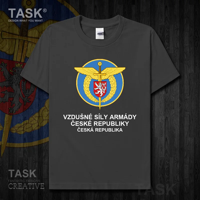 Air Force Czech Republic Czechia CZE CZ clothes Short sleeve new Tops t shirt country casual jerseys  Tactical  01