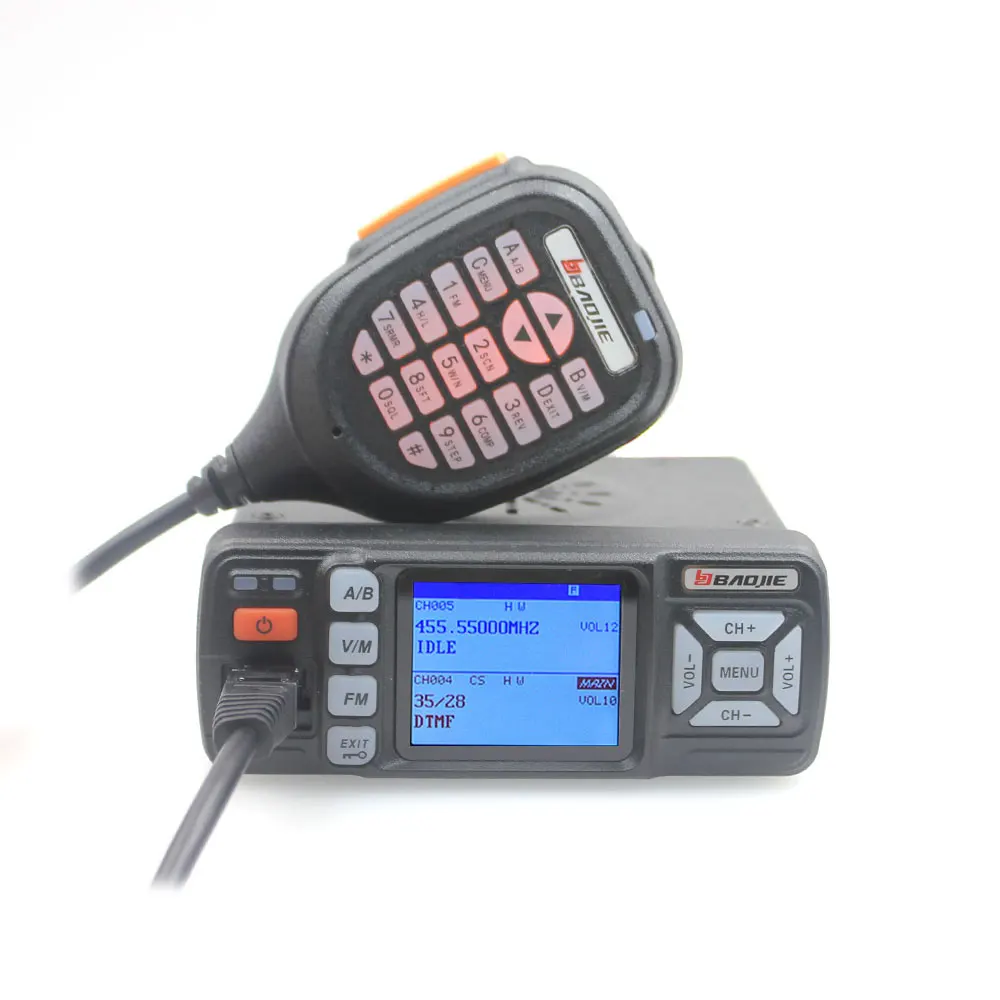 BAOJIE BJ-318 25W samochodowe walkie talkie dwuzakresowe 136-174 i 400-490 MHz Radio FM z funkcją szyfrowania wersja aktualizacji BJ-218