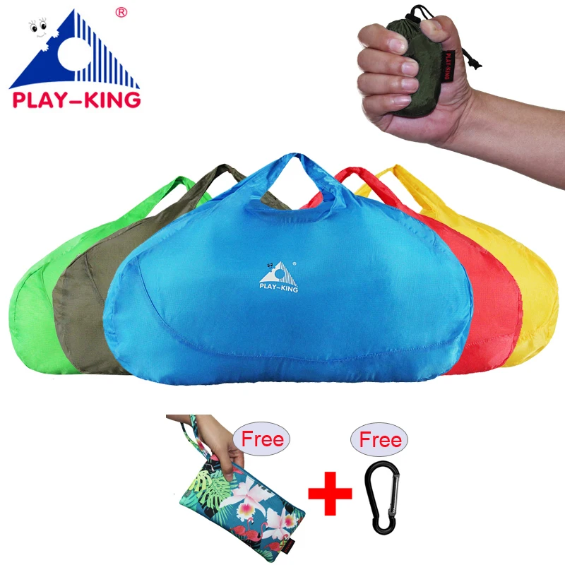 PLAYKING-Bagagem de viagem impermeável ao ar livre para homens e mulheres, bolsas de ginástica esportivas ultraleves, bolsa grande dobrável leve de nylon