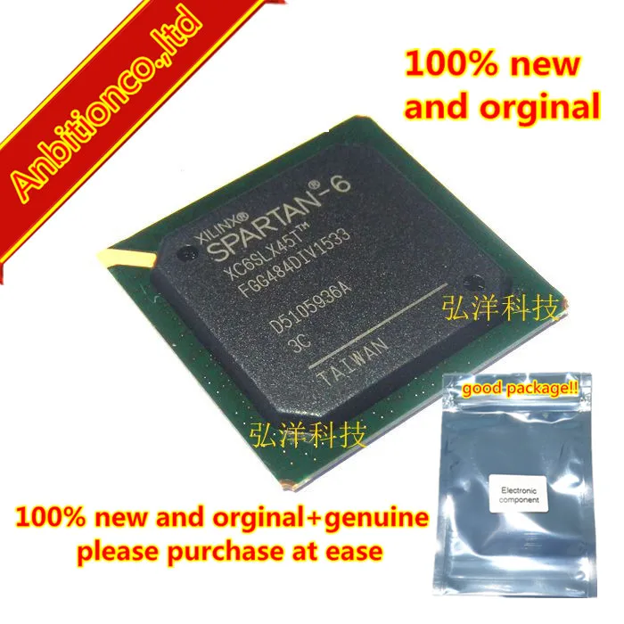 

1pcs 100% new and orginal XC6SLX45T-3FGG484C XC6SLX45T-3FG484C FPGA in stock