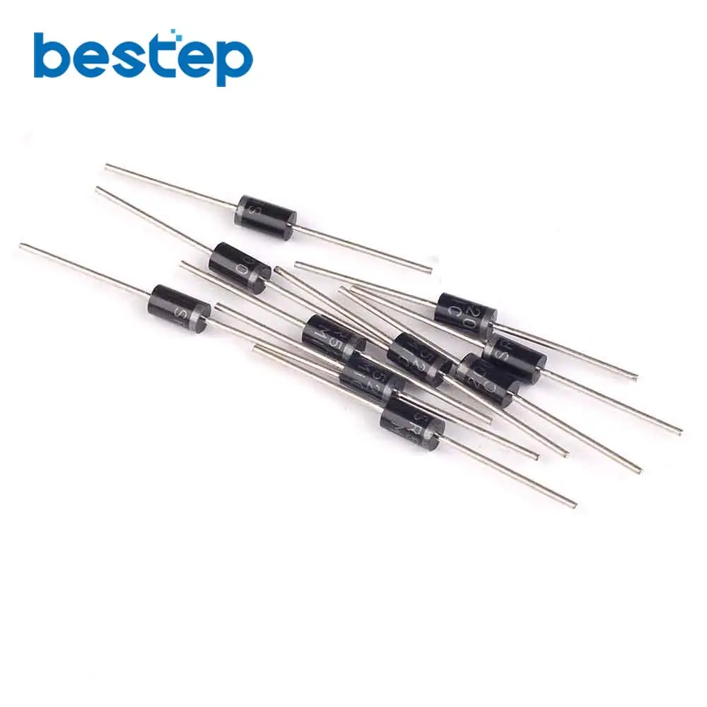 10PCS SR5200 Schottky Barrier Rectifier Diode 5A 200V DO-201AD/DO-27