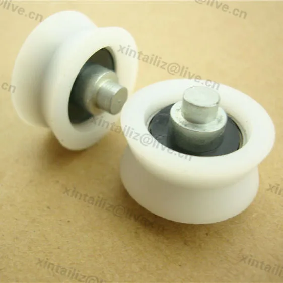 Free Shipping 10pcs 26mm*12mm v groove roller wheel pulley aluminium window door groove roller