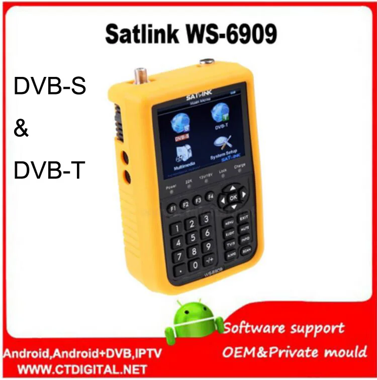 Satlink WS6909: دليل شامل لاستخدام أداة قياس الإشارة التلفزيونية
