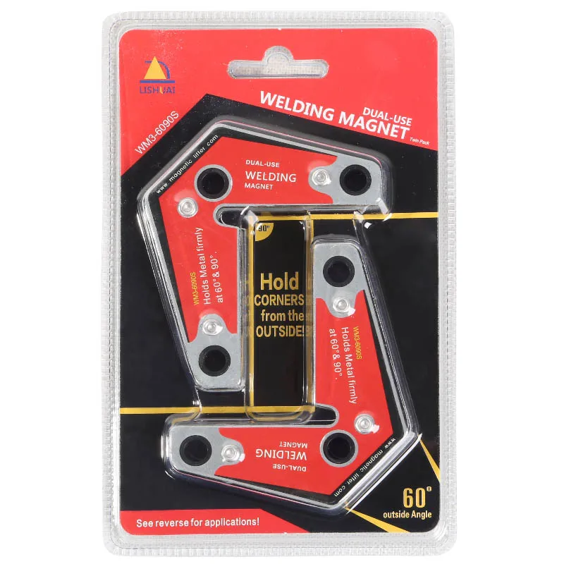 Lishuai mocny magnes narożny spawalniczy/neodymowy uchwyt magnetyczny Twin Pack