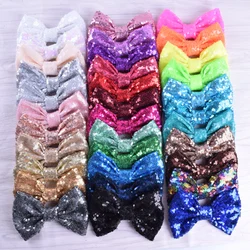 10pcs/lot 34Colors Large Sequin Hair Bows 5