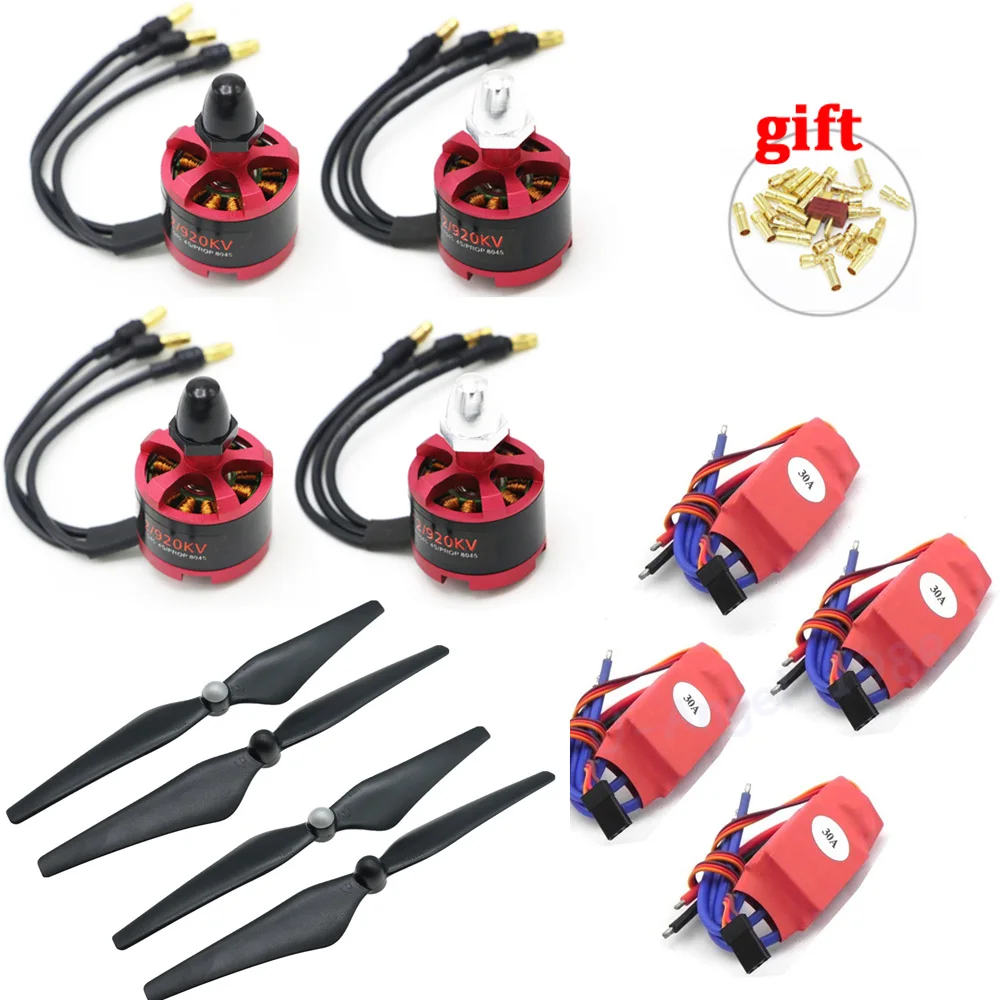 4 Set 2212 920KV CW CCW Motore Brushless + 30A Simonk ESC con 5V 2A BEC + 9450 Prop per F450 F500 F550 Phantom 2 3 Drone