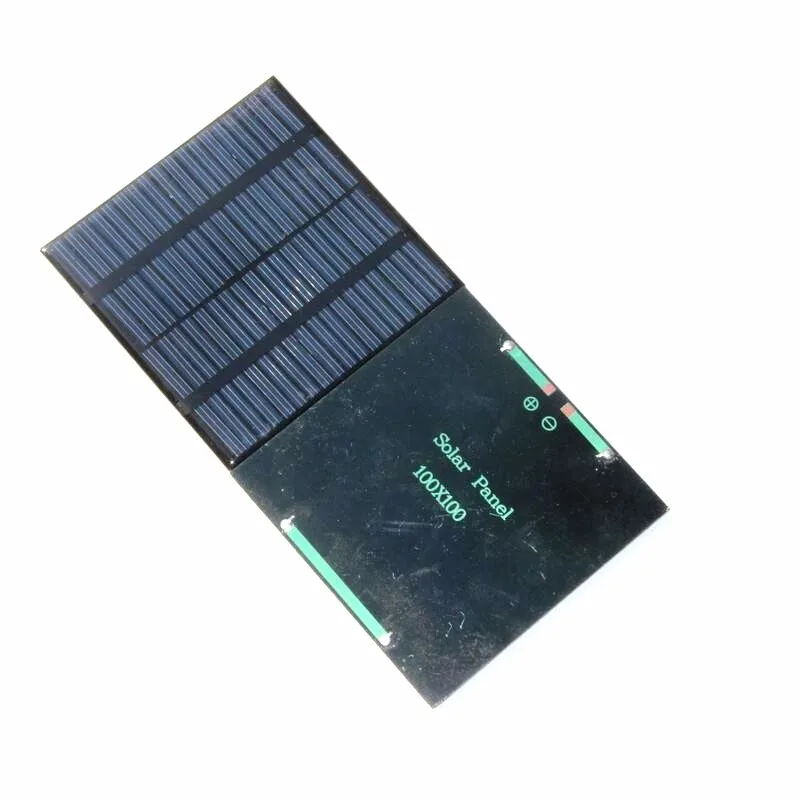 BUHESHUI 1.2W 18V Solar Cell Module Polycrystalline Solar Panel Charger For 12V Battery 100*100MM Epoxy 10PCS/Lot