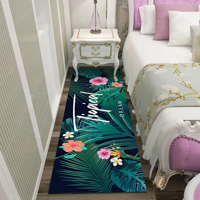 

Flamingo Carpet for Bedroom, Rectangular Mat for Bed, Simple and Modern, Front Bedside, Home