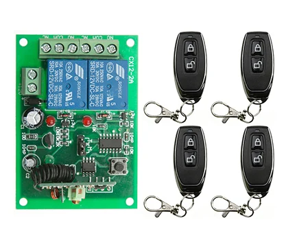 

Universal Wireless Remote Switch DC 12V 24V 10A 315/433 MHz 2CH 2 CH relay Receiver Module and RF Transmitter Remote Controls