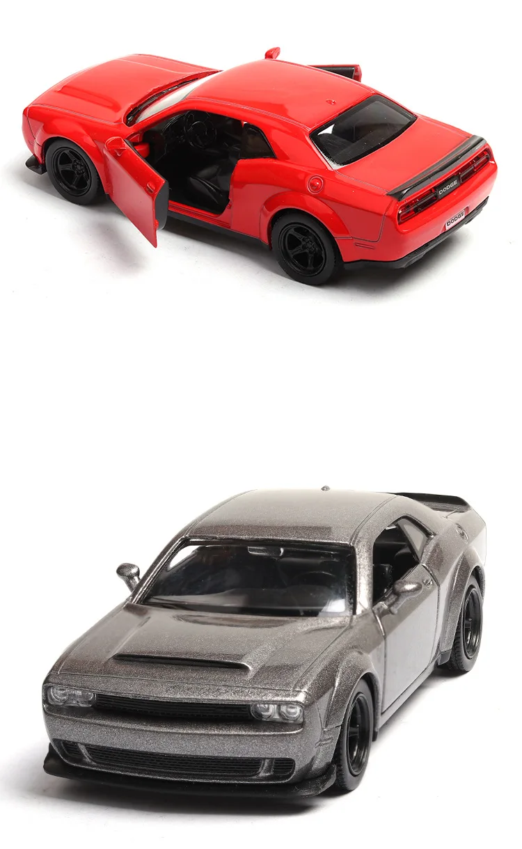 High simulation Dodge Challenger,1:36 scale alloy pull back Challenger,collection toy cars model,free shipping