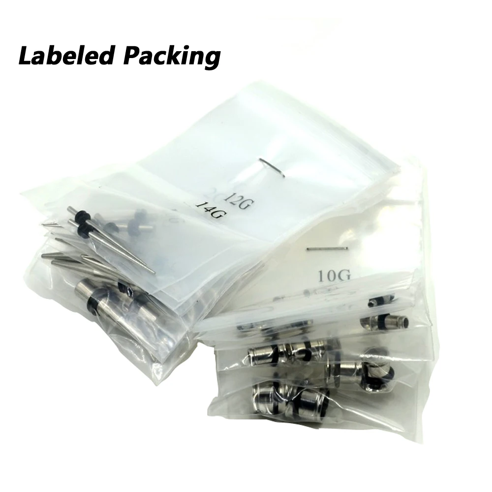 316l Stainless Steel Ear Expander Piercing Taper & Single Flared Flesh Tunnel Plug Kit Stretcher Gauges Set Body Jewelry 14g-00g