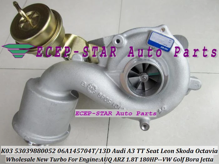 Turbo K03 52 53039880052 53039700052 94 53039880094 06A145704T para AUDI A3 TT Leon para Volkswagen VW Golf Bora AWV BKF BNU 1.8L