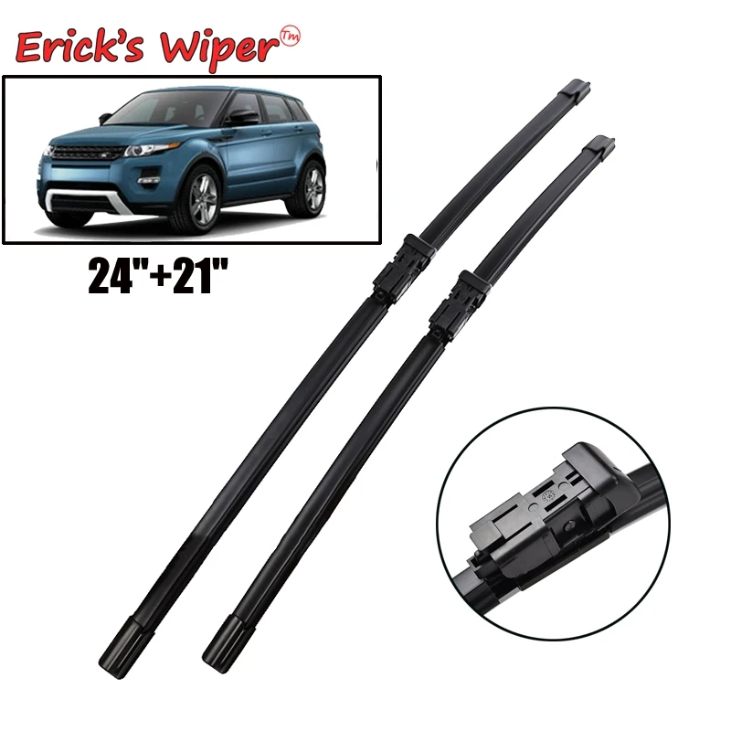 Erick\'s Wiper LHD Front Wiper Blades For Range Rover Evoque L538 2011 - 2018 Windshield Windscreen Window Rain Brushes 24\'\'+21\'\'