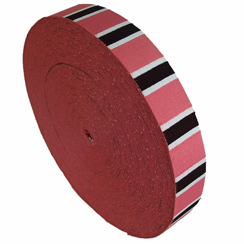 

High Quality 2 Inch 50mm Wide Jacquard Polyester Webbing Strap For Bag Colorful Tape New Arrival