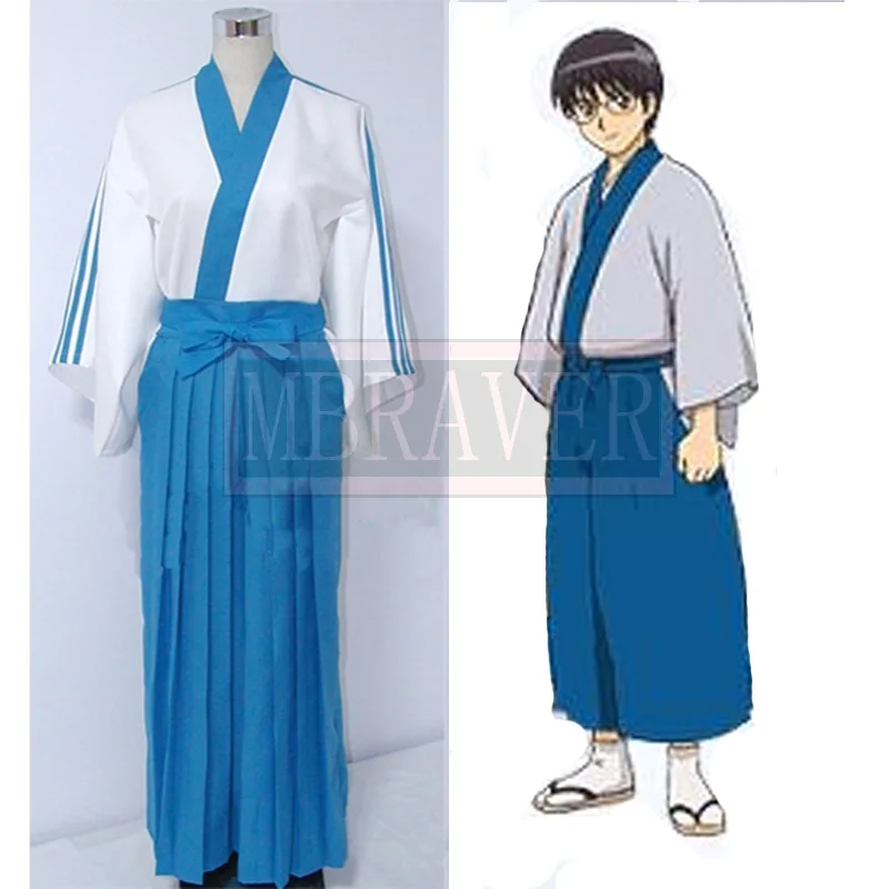 Free shipping Cheap Gintama Shinpachi Shimura Cosplay Costume Anime Clothing