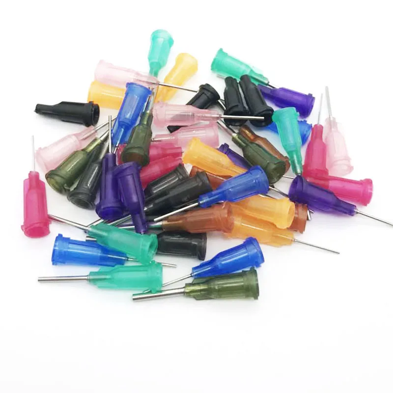 50pcs /Set Dispensing Needle Welding Fluxes For Welding Tools Suitable All  Glue Liquid  Solder Paste Adhesive Dispenser