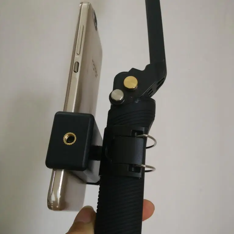 Clownfish 3-way Monopod Phone Lock Clip Perche Selfies For Gopro Hero 7 6 5 4 Sj4000 SJ6/7/8 H9 Xiaomi Yi 4K Camera Accessories