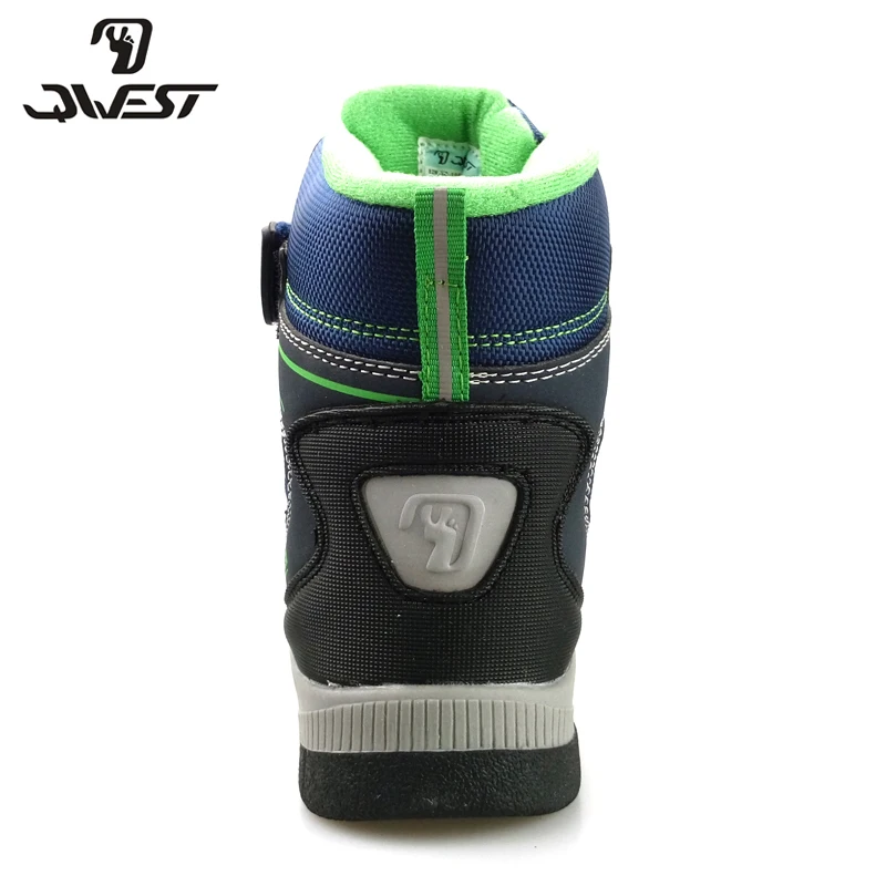 QWEST (by FLAMINGO) Fur Keep Warm Anti-slip waterproof High Quality Kid Snow Boots for Boy Size 31-36 Free Shipping 82M-YC-1055