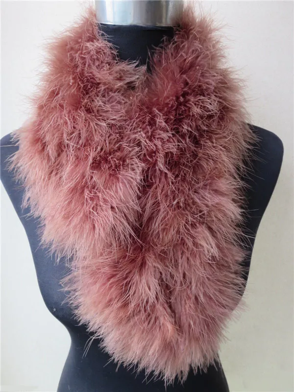 

women fur scarf of Real ostrich fur autumn winter warm wraps blue green black 8 colors vintage fur scarves S114