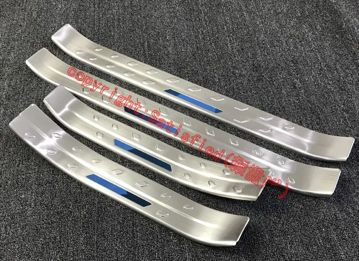 Stainless Steel door sill Protectors For Toyota C-HR CHR 2017 2018 2019 Car Accessories Stickers