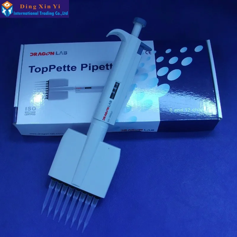 Brand New 8 Channel Channel Manual Adjustable TopPette Pipette Pipettor Pipet,buy one get 1000 tips for free