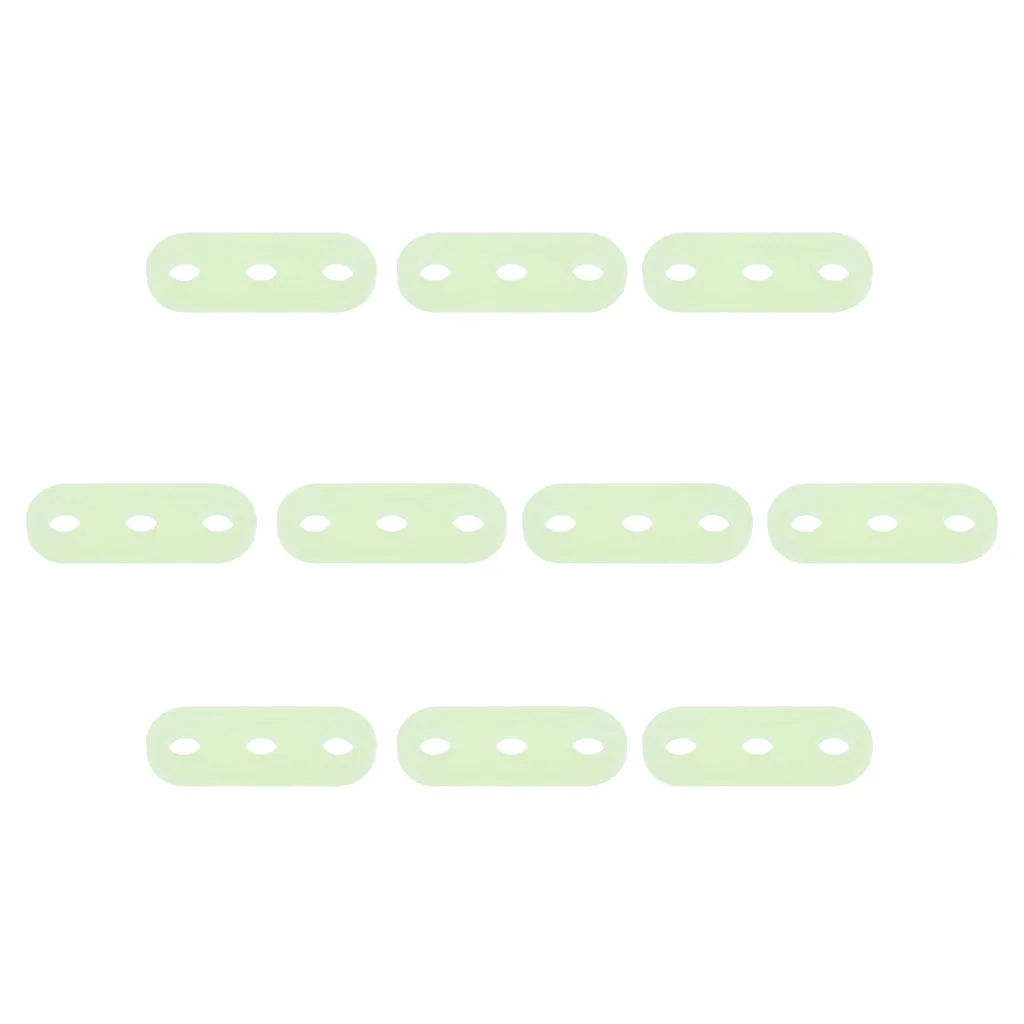 10pcs 5mm Plastic Luminous 3 Hole Camping Tent Cord Rope Adjusters Runners Tent Accessories for Awning Canopy