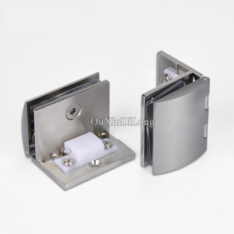 Express Shipping ! High Quality 50PCS Glass Cabinet Hinges Wine Display Cabinet Door Hinge Glass Clamp Hinges