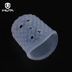 WUTA 10pcs / 30pcs Silica Gel Finger Cots Fingertip Nail Protection Cover Gloves Sewing Easy Guitar Thumb Finger Picks Protector