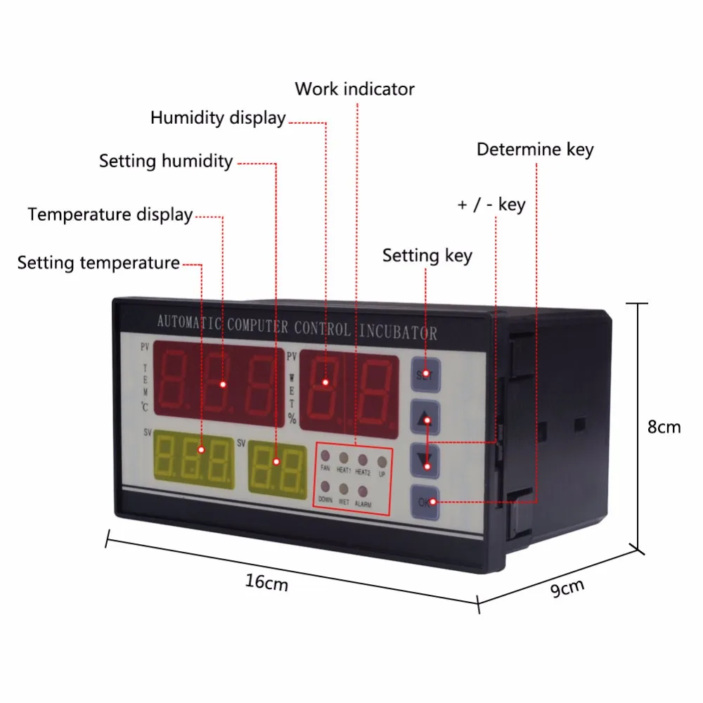 XM-18 Digital automatic small egg incubator thermostat controller for humidity and temperature controlling