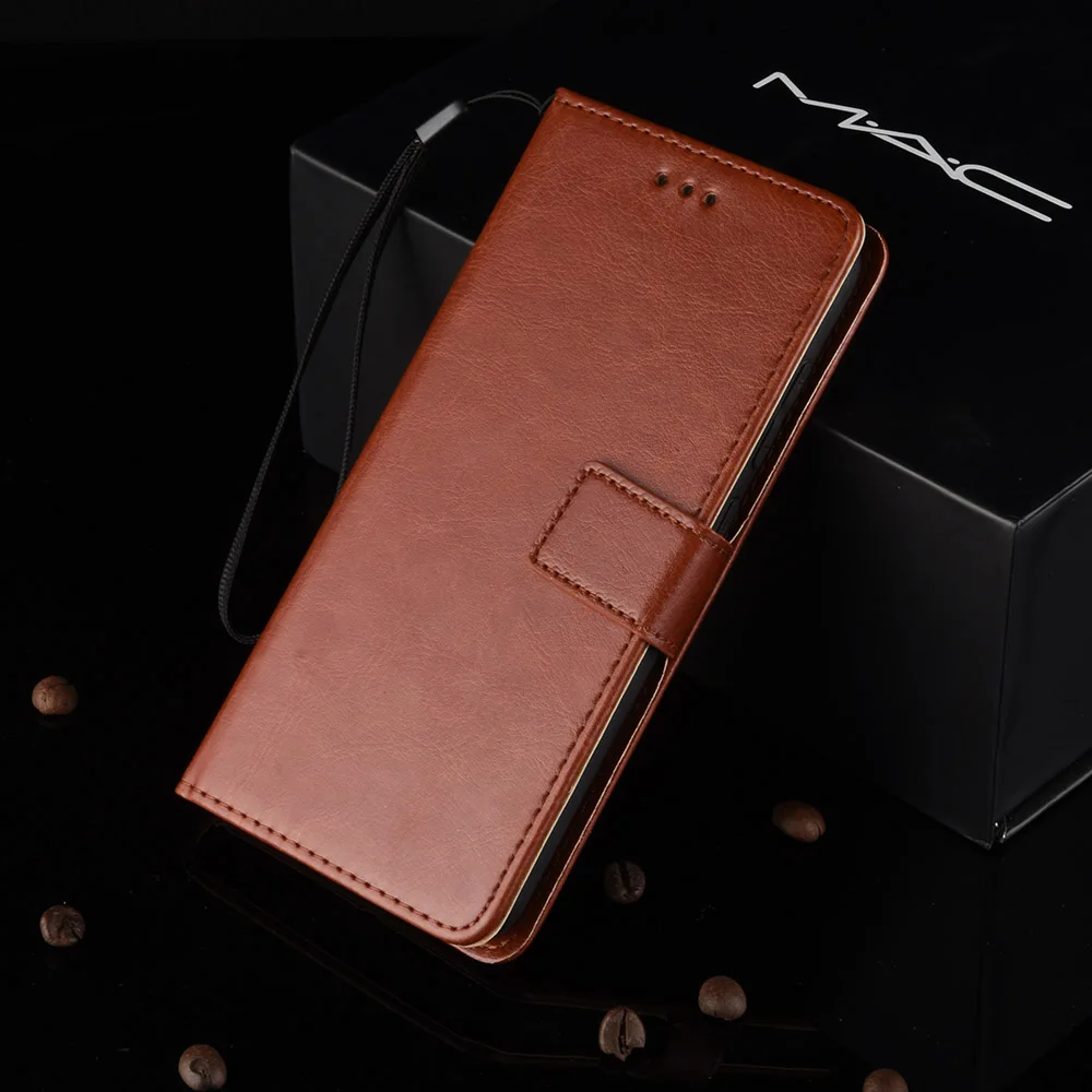 New Hot For Xiaomi Mi Max 3 Case Xiaomi Mi Max3 Wallet Flip Style Glossy Retro PU Leather Phone Back Cover For Xiaomi Mi Max 3