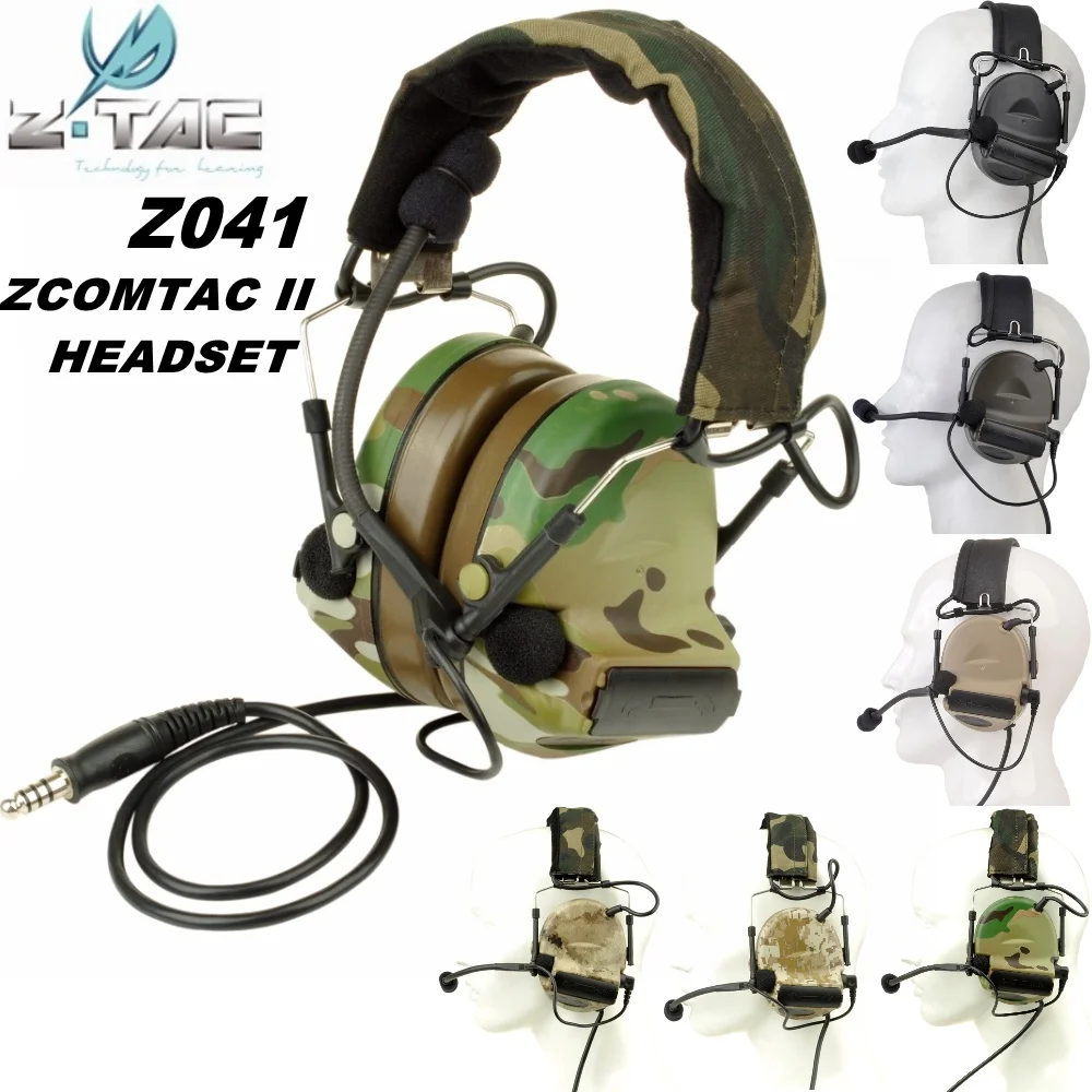 

Z Tactical Comtac II Headset Airsoft Paintball Hunting Comtac 2 Headphone Active Noise Canceling Softair Earphone Z041